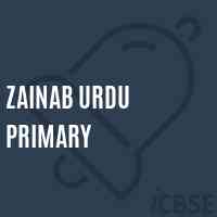 Zainab Urdu Primary Primary School Logo