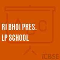 Ri Bhoi Pres. Lp School Logo