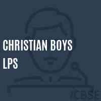 Christian Boys Lps Primary School Logo