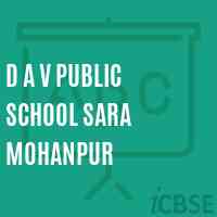 D A V Public School Sara Mohanpur Logo