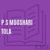 P.S Mooshari Tola Primary School Logo