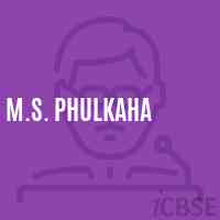 M.S. Phulkaha Middle School Logo