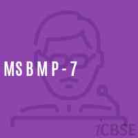 Ms B M P - 7 Middle School Logo