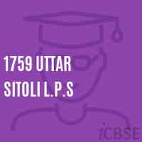 1759 Uttar Sitoli L.P.S Primary School Logo