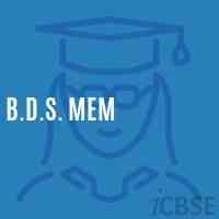 B.D.S. Mem Middle School Logo