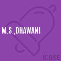 M.S.,Dhawani Middle School Logo
