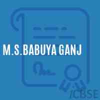M.S.Babuya Ganj Middle School Logo