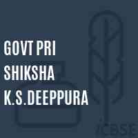 Govt Pri Shiksha K.S.Deeppura Primary School Logo