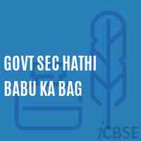 Govt Sec Hathi Babu Ka Bag Secondary School Logo