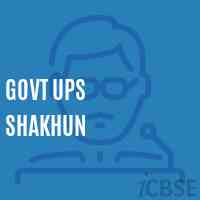 Govt Ups Shakhun Middle School Logo