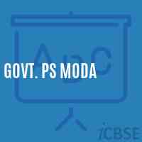 Govt. Ps Moda Primary School Logo