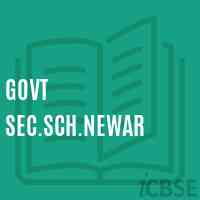 Govt Sec.Sch.Newar Secondary School Logo