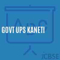 Govt Ups Kaneti Middle School Logo