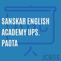 Sanskar English Academy Ups. Paota Middle School Logo