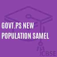 Govt.Ps New Population Samel Primary School Logo