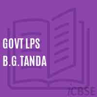 Govt Lps B.G.Tanda Primary School Logo