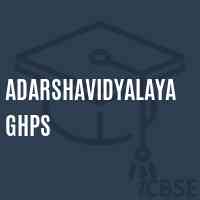 Adarshavidyalaya Ghps Secondary School Logo