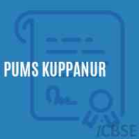 Pums Kuppanur Middle School Logo