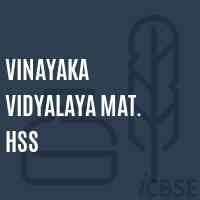 Vinayaka Vidyalaya Mat. Hss Senior Secondary School Logo