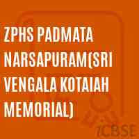 Zphs Padmata Narsapuram(Sri Vengala Kotaiah Memorial) Secondary School Logo