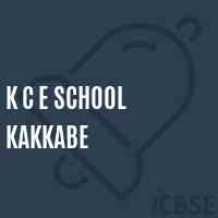K C E School Kakkabe Logo