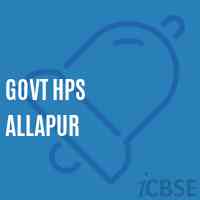 Govt Hps Allapur Primary School Logo