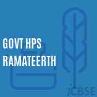 Govt Hps Ramateerth Middle School Logo