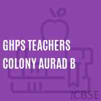 Ghps Teachers Colony Aurad B Middle School Logo