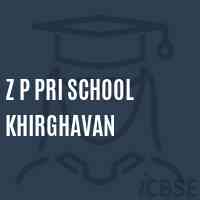 Z P Pri School Khirghavan Logo