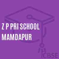 Z P Pri School Mamdapur Logo