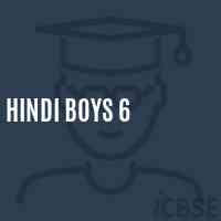 Hindi Boys 6 Primary School Logo