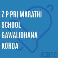 Z P Pri Marathi School Gawalidhana Korda Logo