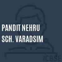 Pandit Nehru Sch. Varadsim Secondary School Logo