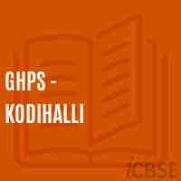 Ghps - Kodihalli Middle School Logo