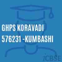 Ghps Koravadi 576231 -Kumbashi Middle School Logo