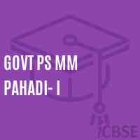 Govt Ps Mm Pahadi- I Primary School Logo