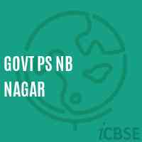Govt Ps Nb Nagar Primary School Logo