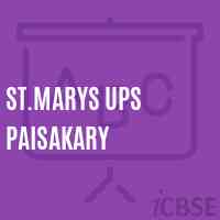 St.Marys Ups Paisakary Middle School Logo