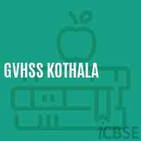 Gvhss Kothala Senior Secondary School Logo