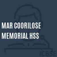 Mar Coorilose Memorial Hss High School Logo