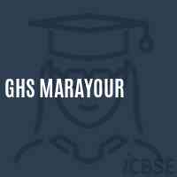 Ghs Marayour High School Logo