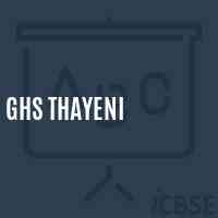 Ghs Thayeni Secondary School Logo
