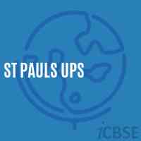 St Pauls Ups Middle School Logo