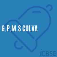 G.P.M.S Colva Middle School Logo