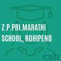 Z.P.Pri.Marathi School, Rohipend Logo