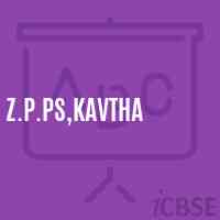 Z.P.Ps,Kavtha Primary School Logo