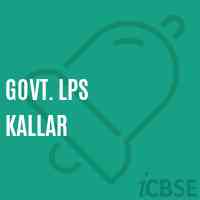 Govt. Lps Kallar Primary School Logo