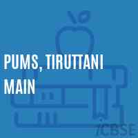 Pums, Tiruttani Main Middle School Logo