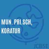 Mun. Pri.Sch, Koratur Primary School Logo