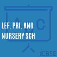 Lef. Pri. and Nursery Sch Primary School Logo